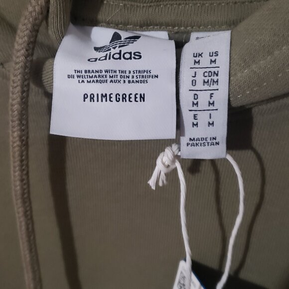 Mens Adidas Cozy Green Activewear Hoodie/Sweater - Picture 4 of 5